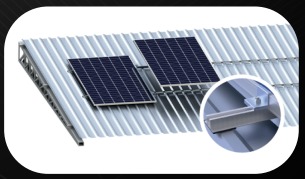 ESTRUTURA TELHA TRAPEZOIDAL TRILHO BAIXO